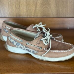 Sperry Top Siders with Sequin Print